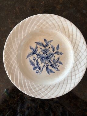 Wedgwood Ccollectible Serving Plate with Blue Floral Motif